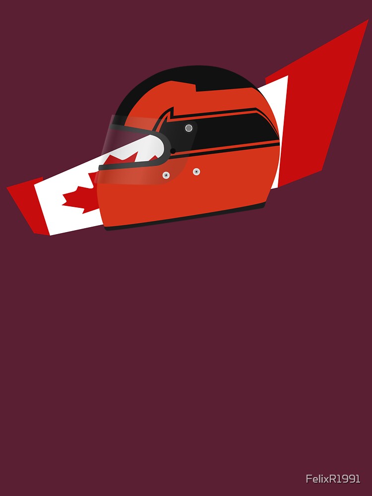 80's Canadian racing driver helmet by FelixR1991