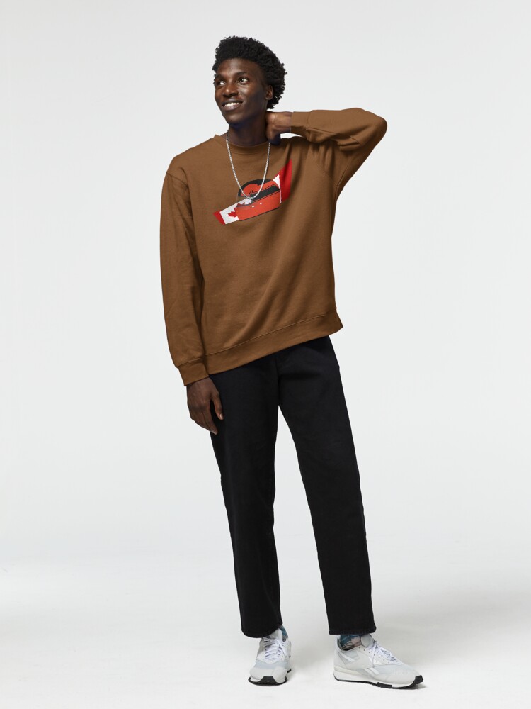 Thumbnail 3 of 7, Pullover Sweatshirt, 80's Canadian racing driver helmet designed and sold by FelixR1991.