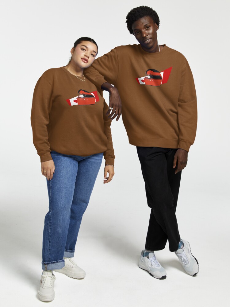 Thumbnail 1 of 7, Pullover Sweatshirt, 80's Canadian racing driver helmet designed and sold by FelixR1991.