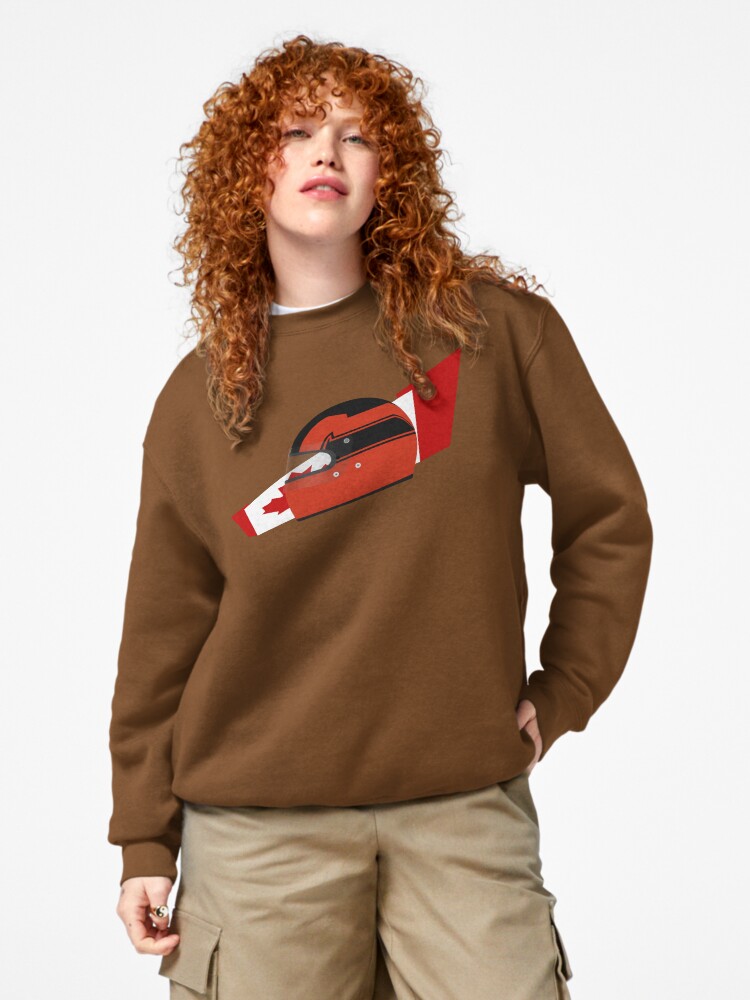 Thumbnail 4 of 7, Pullover Sweatshirt, 80's Canadian racing driver helmet designed and sold by FelixR1991.