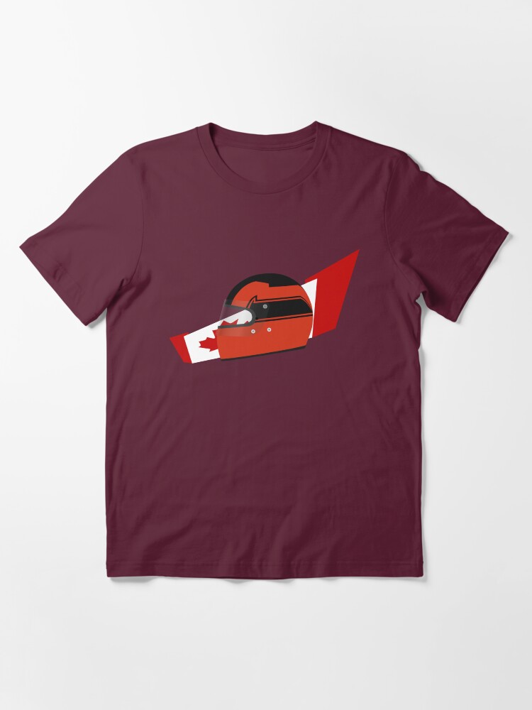 Alternate view of 80's Canadian racing driver helmet Essential T-Shirt