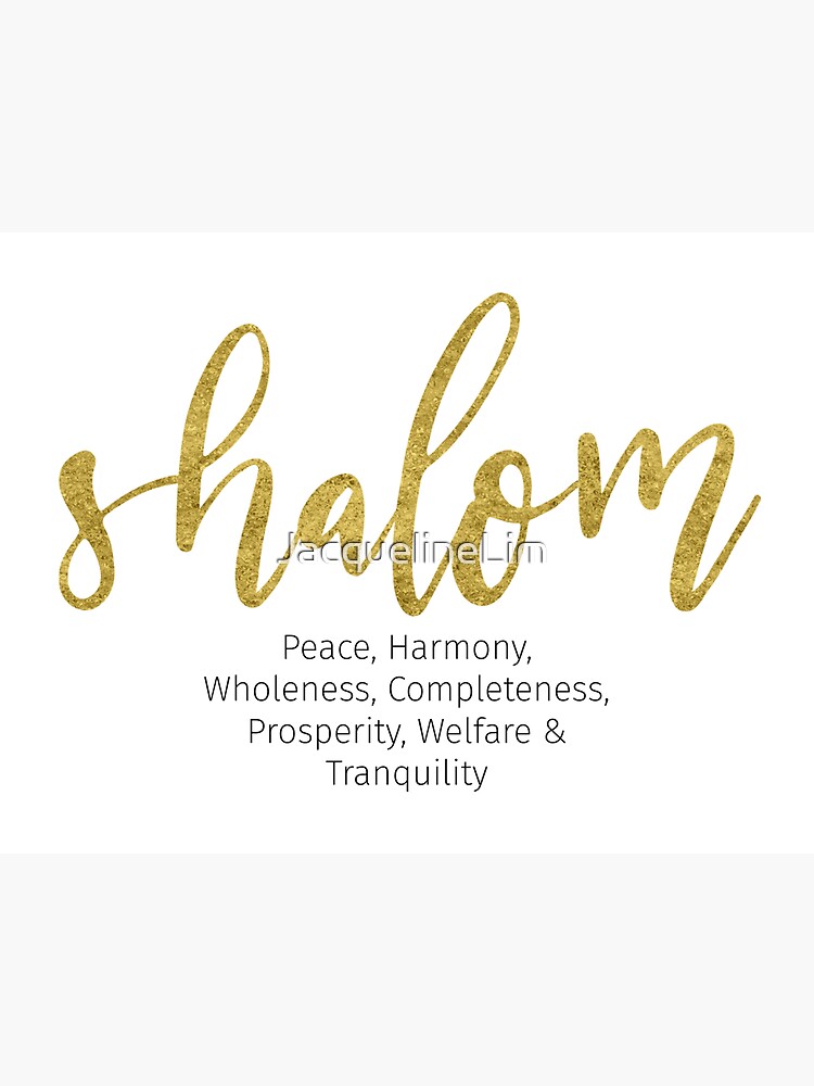 Bible Quotes - Shalom  Sticker for Sale by JacquelineLim