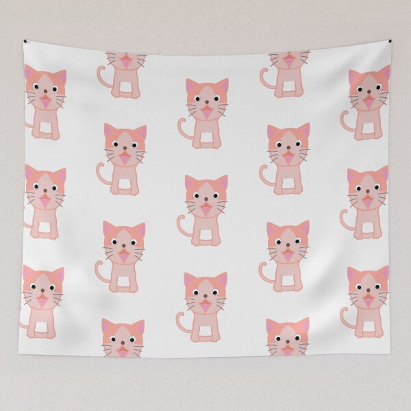 Item preview, Cute pink cat  designed and sold by domenut1234.