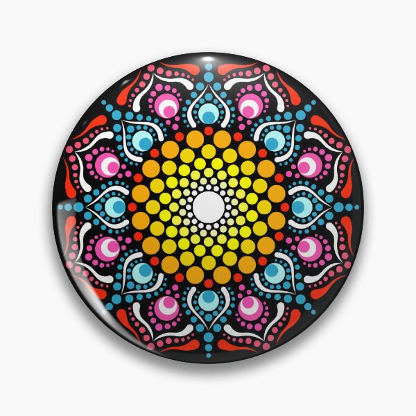 Item preview, "Follow the sun" - Colorful dot mandala design designed and sold by ColorDropsM.