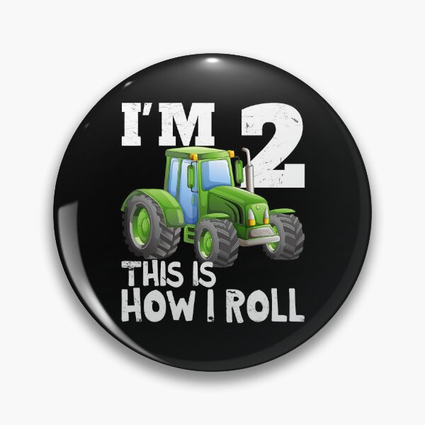 Item preview, I'm 2 This Is How I Roll Green Farm Tractor 2nd Birthday Party Gift 2 Year Old designed and sold by MalloWilli.
