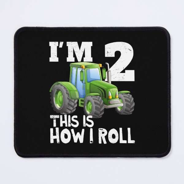 Item preview, I'm 2 This Is How I Roll Green Farm Tractor 2nd Birthday Party Gift 2 Year Old designed and sold by MalloWilli.