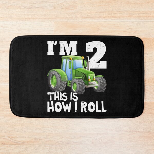 Item preview, I'm 2 This Is How I Roll Green Farm Tractor 2nd Birthday Party Gift 2 Year Old designed and sold by MalloWilli.