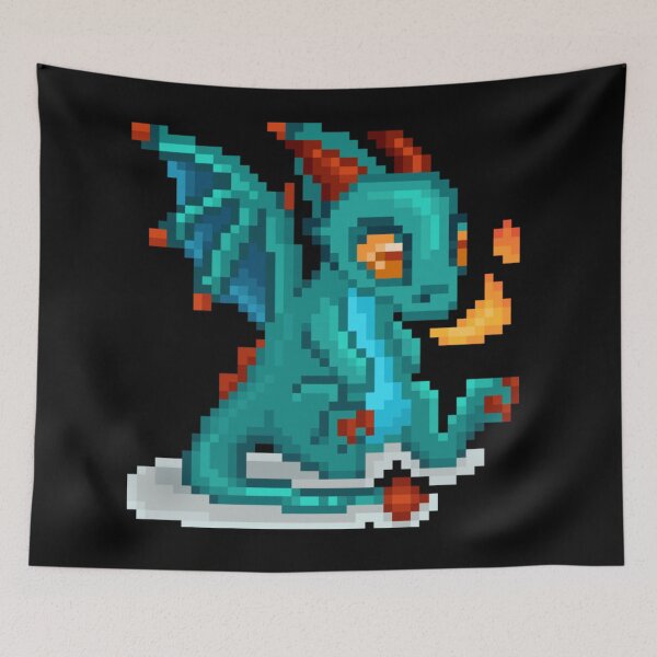 Item preview, Pixelated Cute Little Dragon designed and sold by HopeDetour.