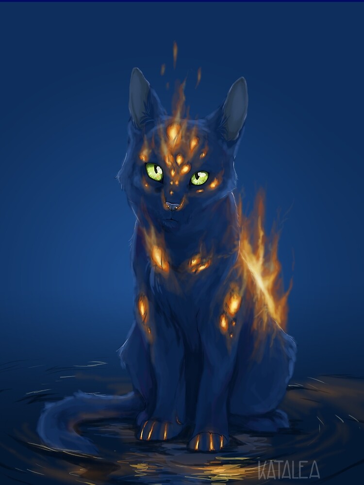 fire-cat-t-shirt-by-katalea-redbubble