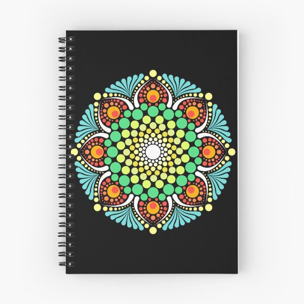 Item preview, "Nature's Call" - colorful dot mandala design designed and sold by ColorDropsM.