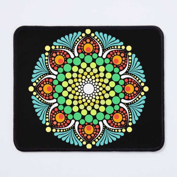 Item preview, "Nature's Call" - colorful dot mandala design designed and sold by ColorDropsM.