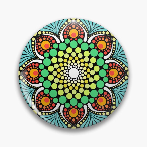 Item preview, "Nature's Call" - colorful dot mandala design designed and sold by ColorDropsM.