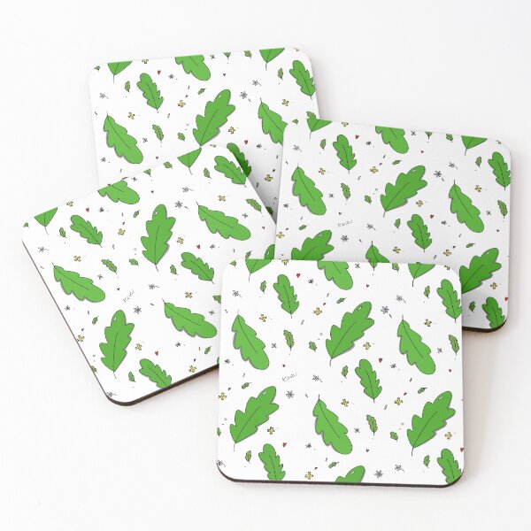 Item preview, Oak leaves pattern designed and sold by kuzi doodles.
