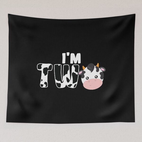 Item preview, I'm Two Age 2 Cow Farm Theme Birthday Gift 2 Yrs Old designed and sold by MalloWilli.