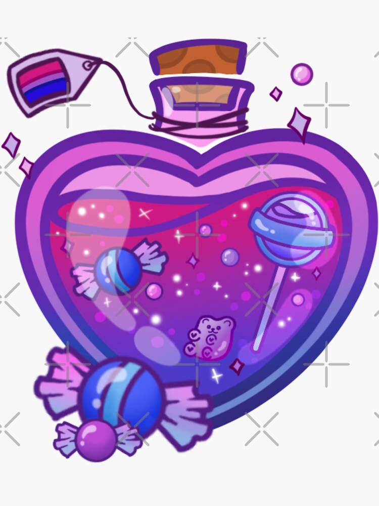 Pride Flag Potion Bisexual Sticker For Sale By Yeshko Art Redbubble