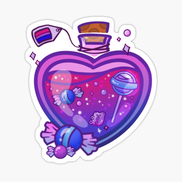 Pride Flag Potion Bisexual Sticker For Sale By Yeshko Art Redbubble 