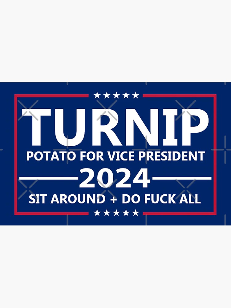 "Turnip 2024" Sticker by ToyoTees Redbubble