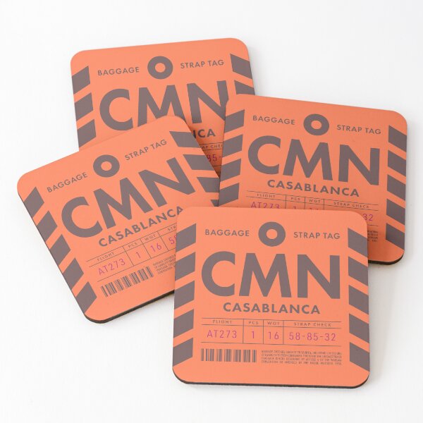 Item preview, Luggage Tag D - CMN Casablanca Morocco designed and sold by VoodooCircus.