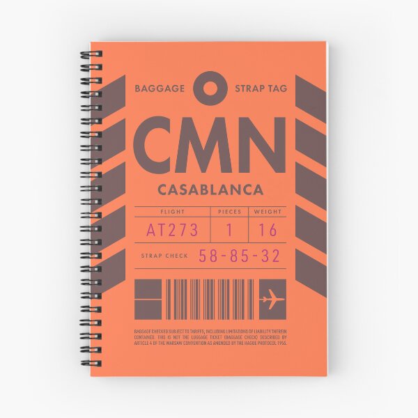 Item preview, Luggage Tag D - CMN Casablanca Morocco designed and sold by VoodooCircus.