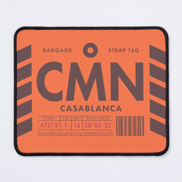 Item preview, Luggage Tag D - CMN Casablanca Morocco designed and sold by VoodooCircus.