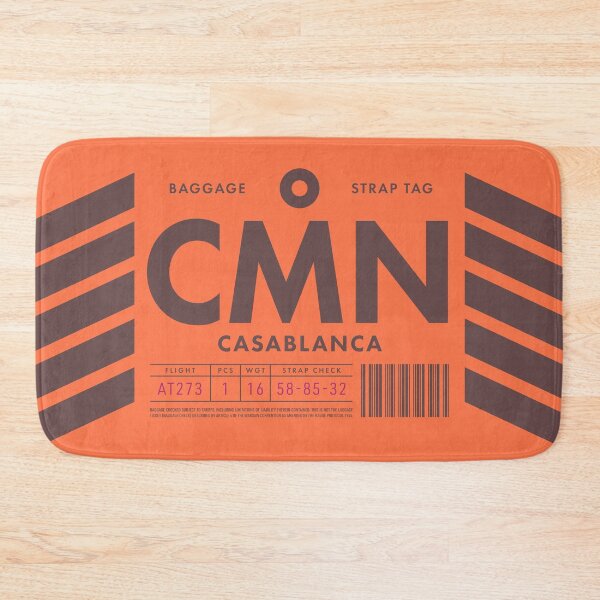 Item preview, Luggage Tag D - CMN Casablanca Morocco designed and sold by VoodooCircus.