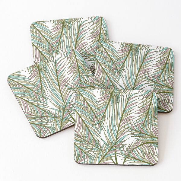 Item preview, Colorful Tropical Palm Leaves Pattern designed and sold by GraphicsClub.