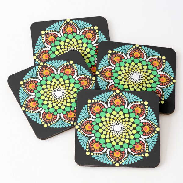 Item preview, "Nature's Call" - colorful dot mandala design designed and sold by ColorDropsM.