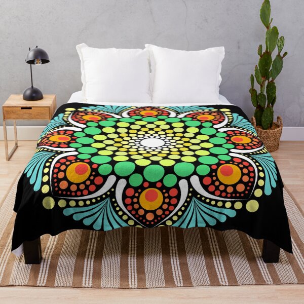 Item preview, "Nature's Call" - colorful dot mandala design designed and sold by ColorDropsM.
