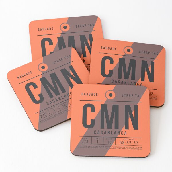 Item preview, Luggage Tag E - CMN Casablanca Morocco designed and sold by VoodooCircus.