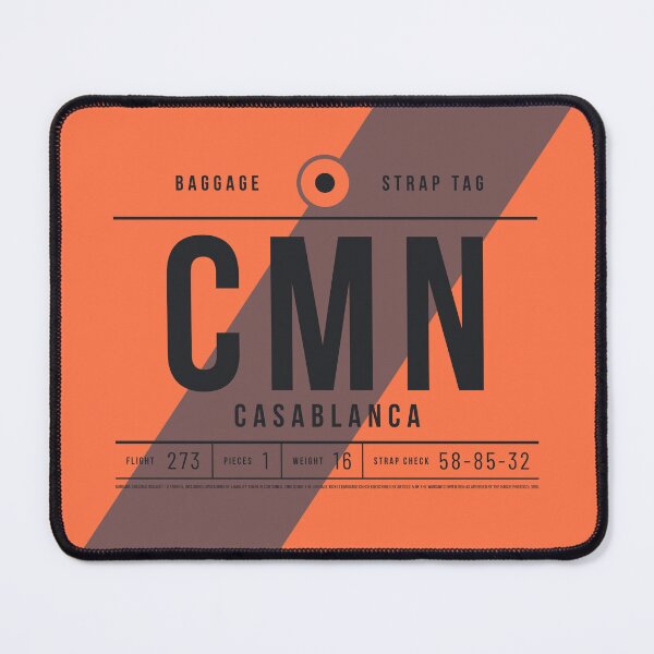 Item preview, Luggage Tag E - CMN Casablanca Morocco designed and sold by VoodooCircus.