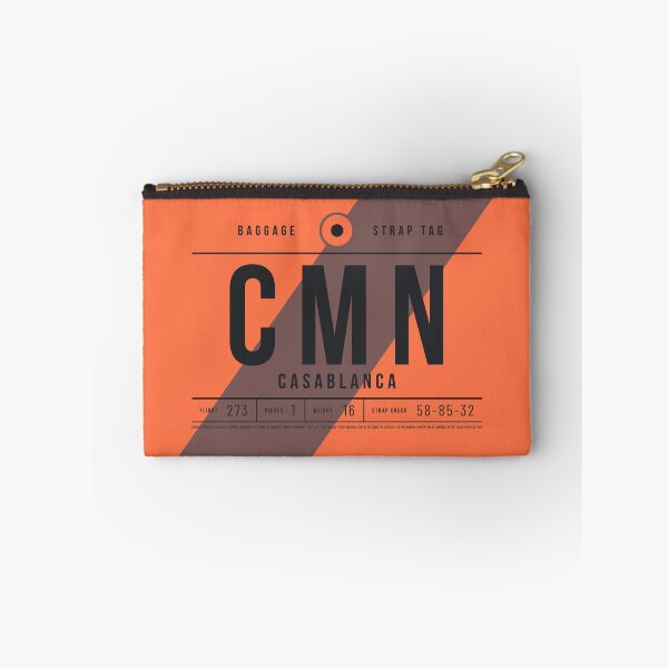 Artikelvorschau, Luggage Tag E - CMN Casablanca Morocco entworfen und verkauft von VoodooCircus.