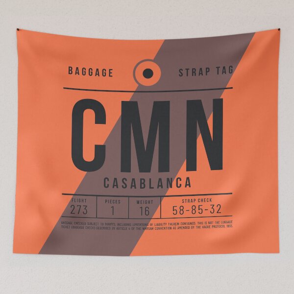 Item preview, Luggage Tag E - CMN Casablanca Morocco designed and sold by VoodooCircus.