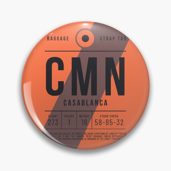 Item preview, Luggage Tag E - CMN Casablanca Morocco designed and sold by VoodooCircus.