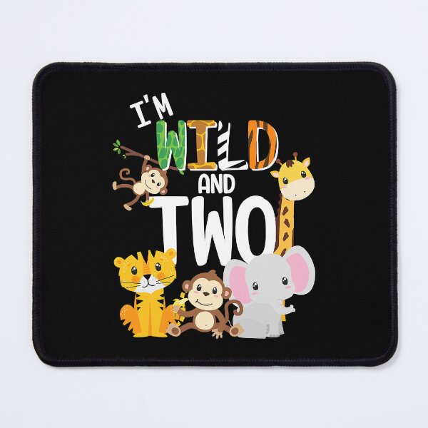 Item preview, I'm Wild and Two Zoo Theme Birthday Safari Jungle Animals designed and sold by MalloWilli.