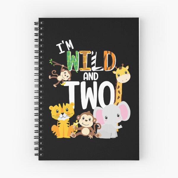 Item preview, I'm Wild and Two Zoo Theme Birthday Safari Jungle Animals designed and sold by MalloWilli.