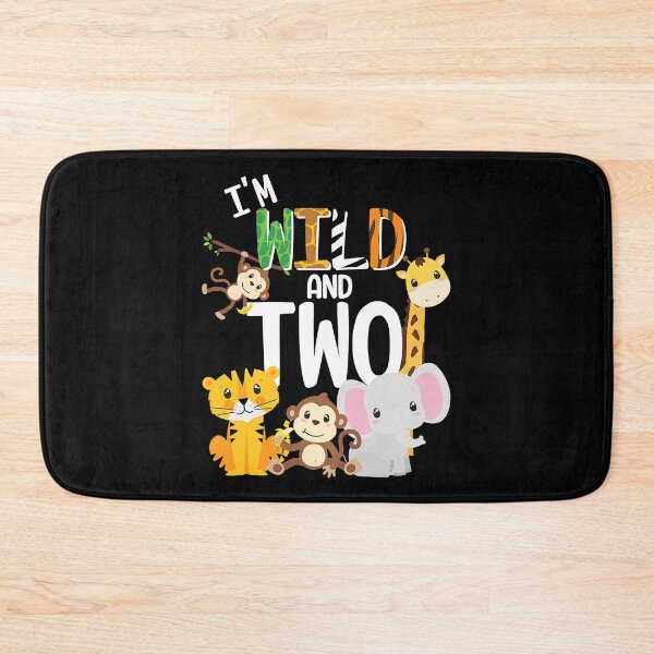 Item preview, I'm Wild and Two Zoo Theme Birthday Safari Jungle Animals designed and sold by MalloWilli.