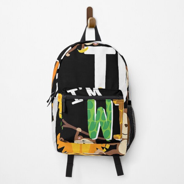 Item preview, I'm Wild and Two Zoo Theme Birthday Safari Jungle Animals designed and sold by MalloWilli.