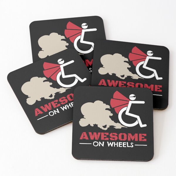 Item preview, Awesome On Wheels Wheelchair Users designed and sold by MooonTees.