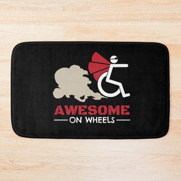 Item preview, Awesome On Wheels Wheelchair Users designed and sold by MooonTees.