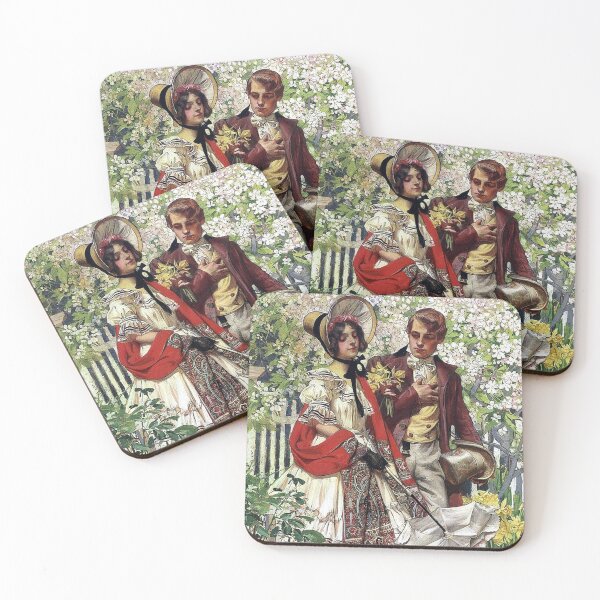 Item preview, The Garden Walk (1904) - J. C. Leyendecker designed and sold by SALON DES ARTS.