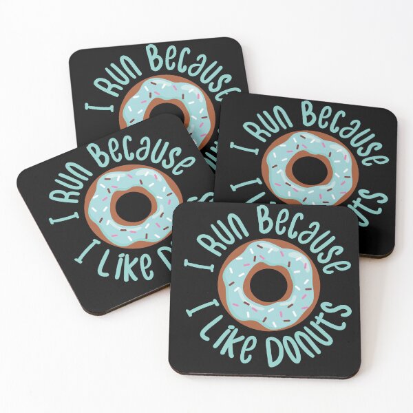 Item preview, I Run Because I Like Donuts Funny Donuts Quote designed and sold by medbdj.