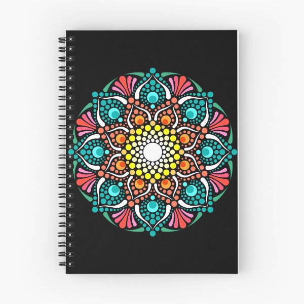 Item preview, "Butterfly kiss" - colorful dot mandala design designed and sold by ColorDropsM.