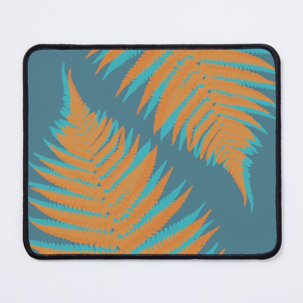 Item preview, Forest Ferns in Orange and Blue designed and sold by HotHibiscus.