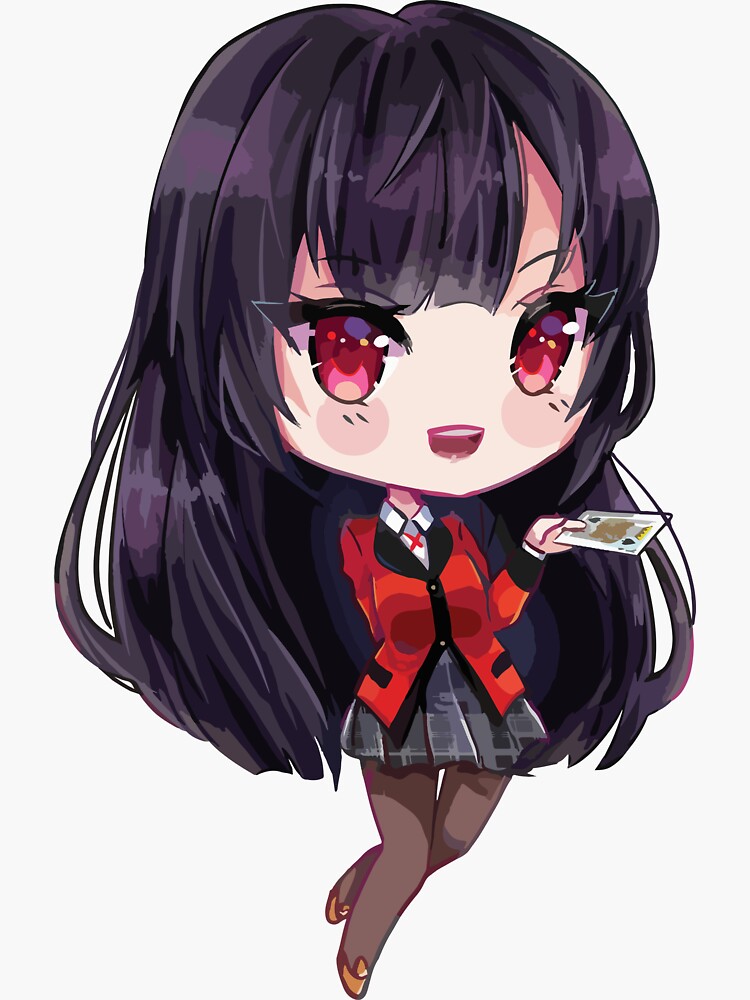 Yumeko Jabami Chibi Sticker For Sale By Mangamolly Redbubble