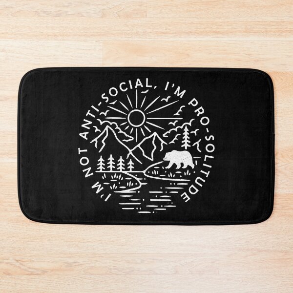 Item preview, I'm Not Anti Social I'm Pro Solitude Funny Hiking designed and sold by BennetJaco.