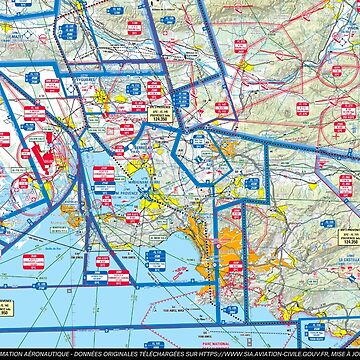Aperçu de l'œuvre Carte aéro - Provence de PaladinVFR