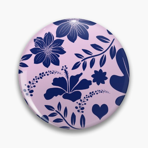 Item preview, Tropical Blue Hibiscus Monstera Leaves Pattern designed and sold by GraphicsClub.