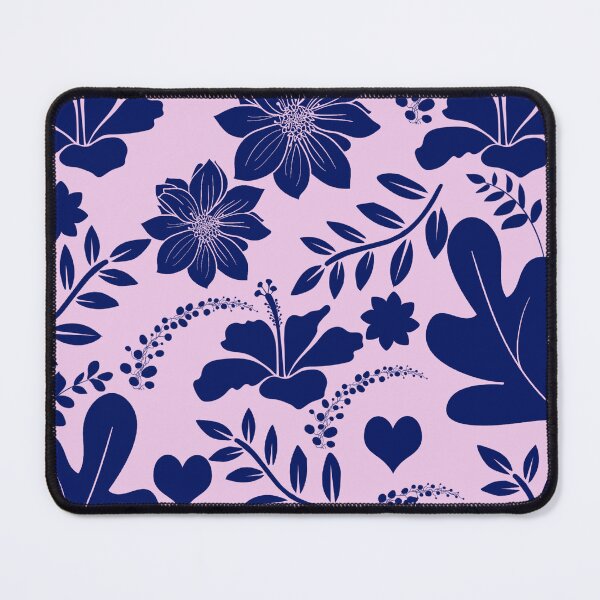 Item preview, Tropical Blue Hibiscus Monstera Leaves Pattern designed and sold by GraphicsClub.