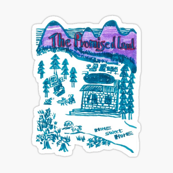 Promised Land Stickers Redbubble - the promised land cursed images roblox meme sticker by taviasstickers redbubble