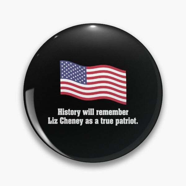 Item preview, Liz Cheney True Patriot Waving American Flag designed and sold by Maljonic.